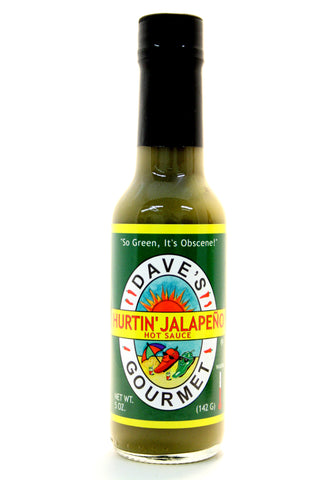 Dave's Hurtin' Jalapeno Hot Sauce. Net Wt. 5 oz.