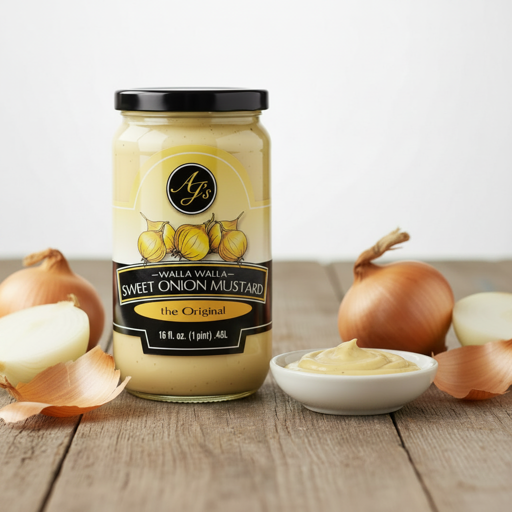 AJ's - Walla Walla Sweet Onion Mustard Original 16 oz.