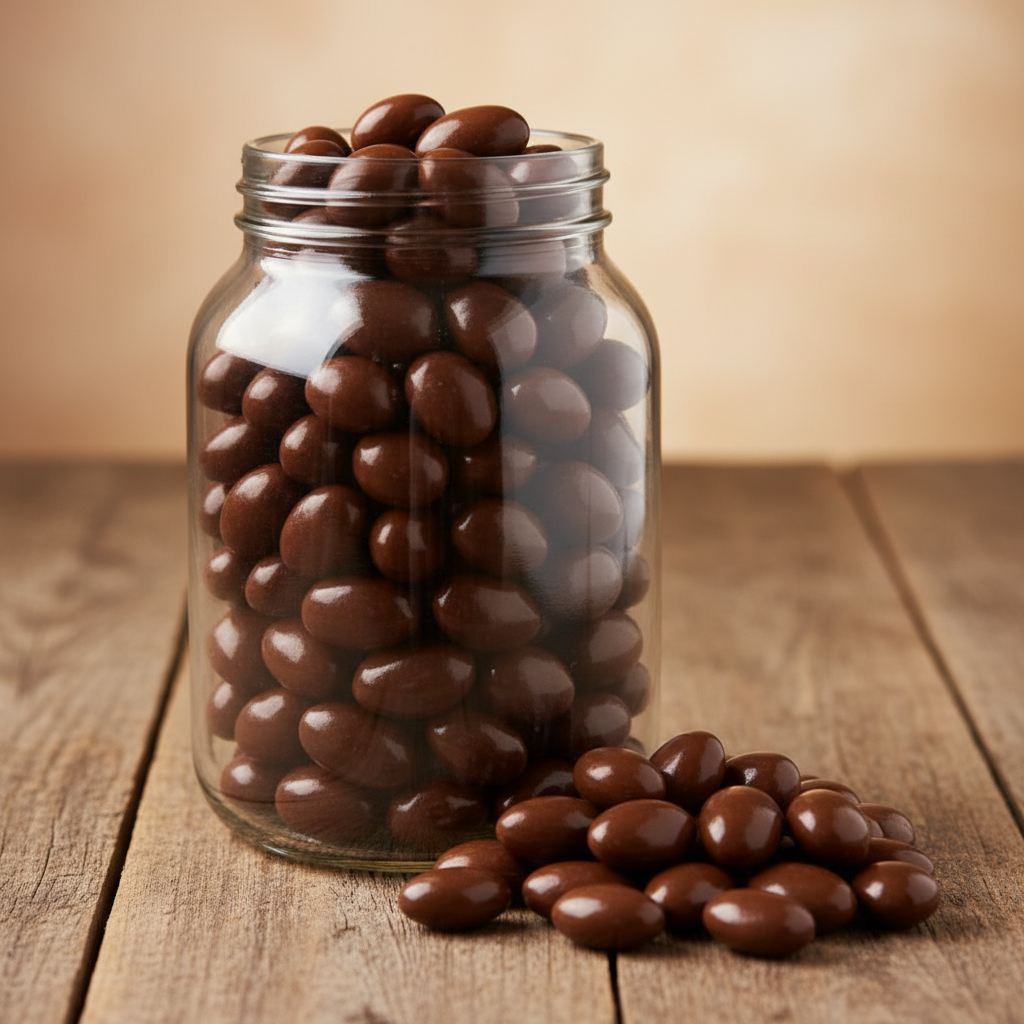 Dark Chocolate Toffee Almonds (Polished)