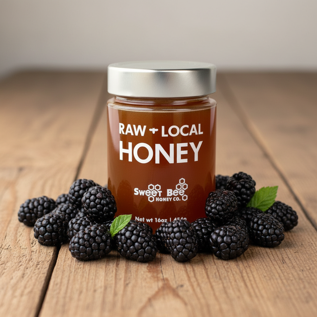 Sweet Bee Honey Co. - Blackberry Raw Local Honey