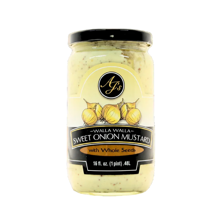 AJ's - Walla Walla Sweet Onion Mustard with Whole Seeds 16 oz.