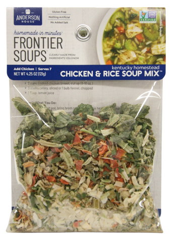 Anderson House Frontier Soups Kentucky Homestead Chicken & Rice Soup Mix