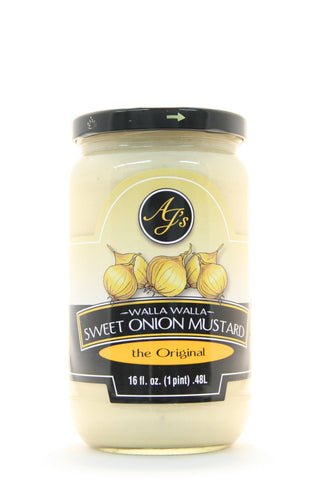 AJs Walla Walla Sweet Onion Mustard Original 16 oz.