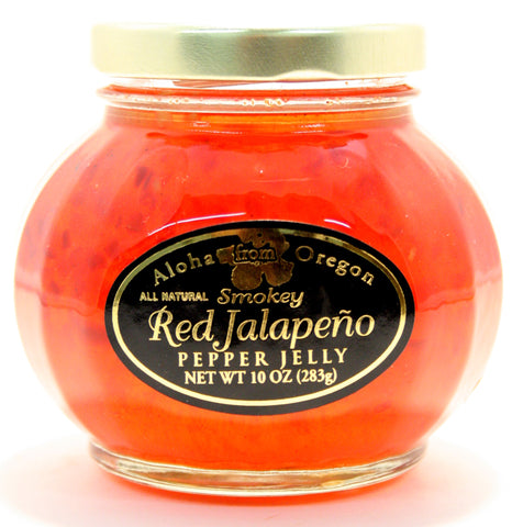 Aloha Smokey Red Jalapeno Jelly. Net Wt. 10 oz.