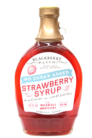 Blackberry Patch No Sugar Added Strawberry Syrup
