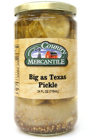 Country Mercantile Big As Texas Pickles