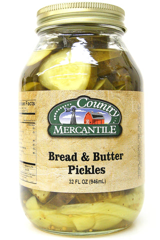 Country Mercantile Bread & Butter Pickles 32 oz