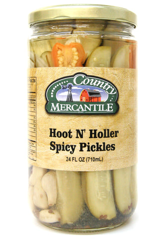 Country Mercantile Hoot N' Holler Spicy Pickles