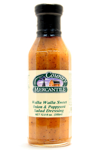 Country Mercantile Walla Walla Sweet Onion & Poppyseed Salad Dressing - Net Wt. 12 oz.