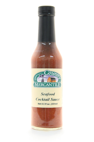Country Mercantile Seafood Cocktail Sauce. Net Wt. 8.5 oz.