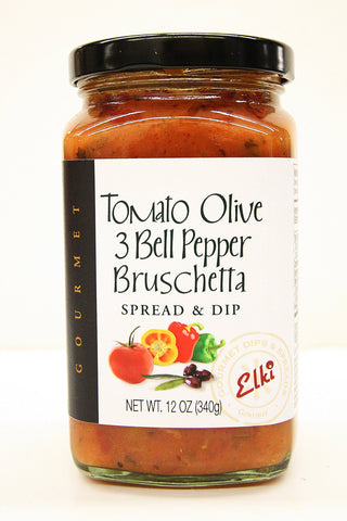 Elki Tomato Olive 3 Bell Pepper Bruschetta Spread & Dip
