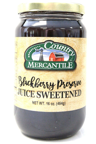 Country Mercantile Juice Sweetened Blackberry Preserves